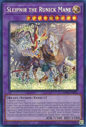 Sleipnir the Runick Mane (MP24-EN096) - Prismatic Secret Rare