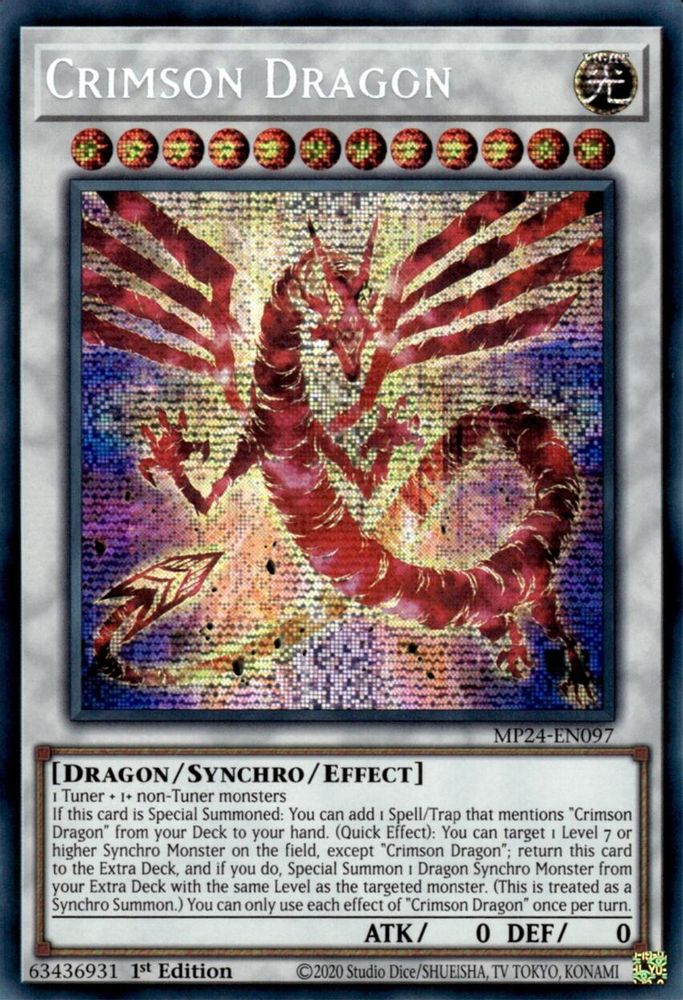 Crimson Dragon (MP24-EN097) - Prismatic Secret Rare