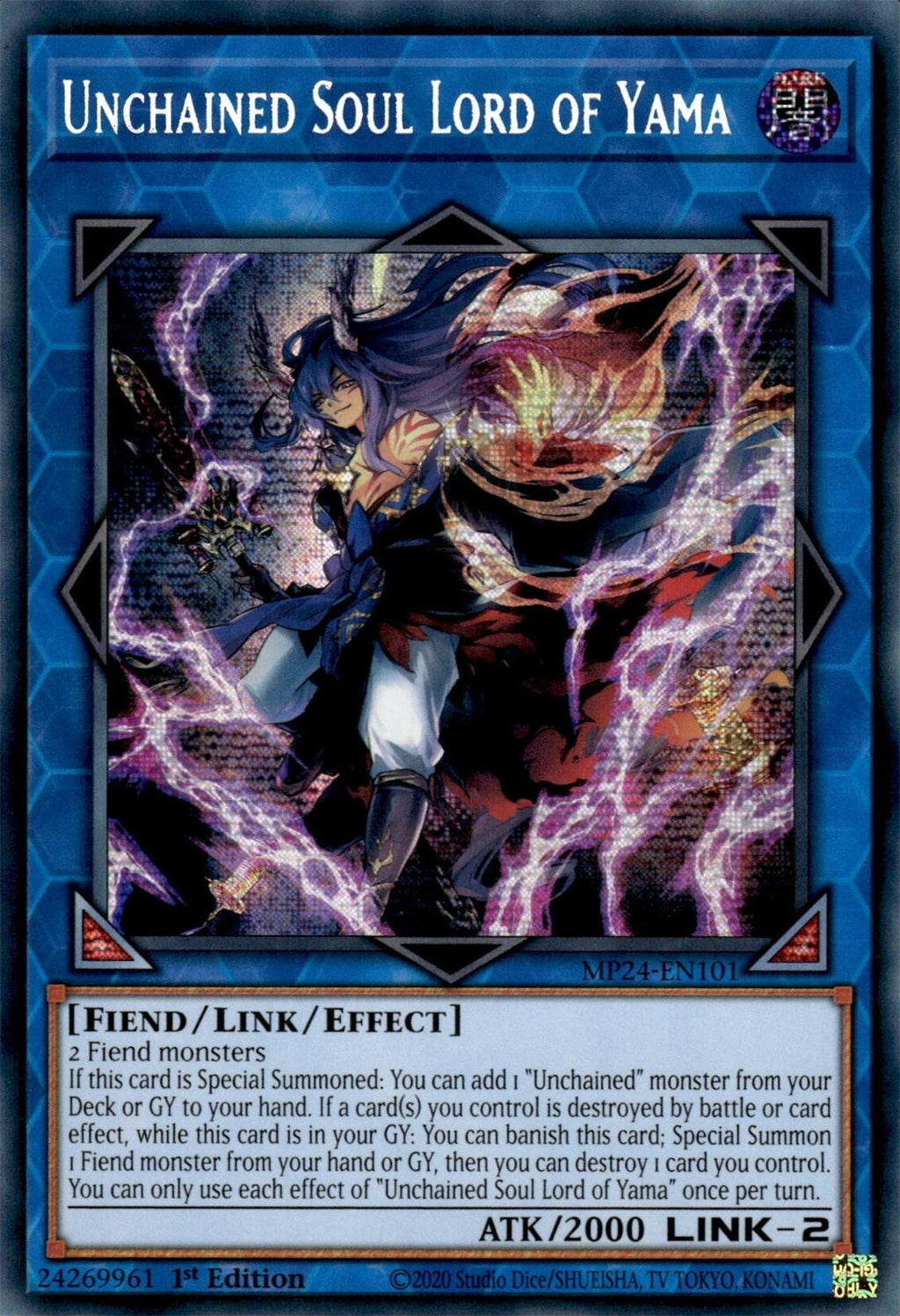 Unchained Soul Lord of Yama (MP24-EN101) - Prismatic Secret Rare