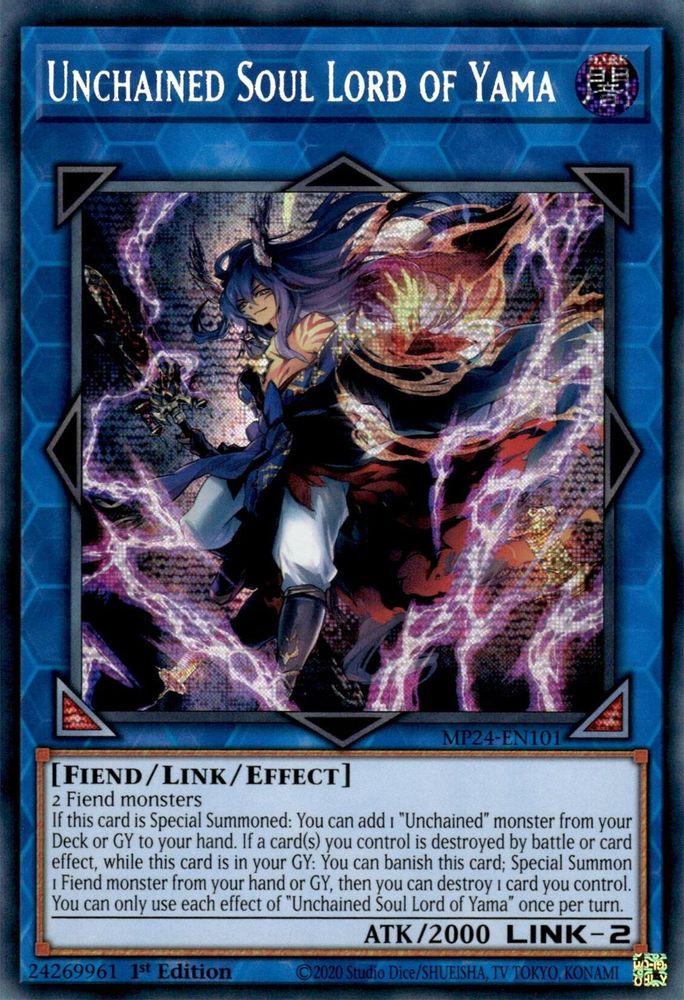Unchained Soul Lord of Yama (MP24-EN101) - Prismatic Secret Rare