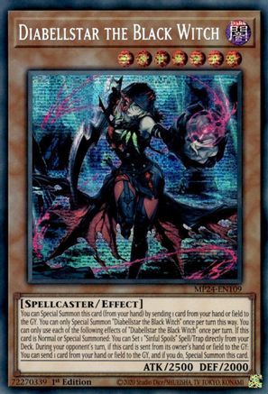 Diabellstar the Black Witch (MP24-EN109) - Prismatic Secret Rare
