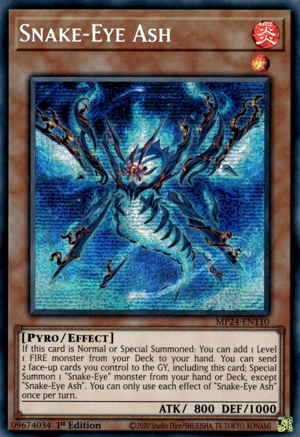 Snake-Eye Ash (MP24-EN110) - Prismatic Secret Rare