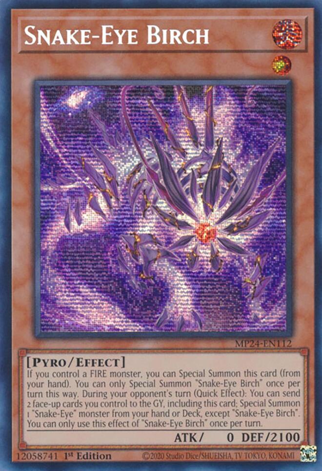 Snake-Eye Birch (MP24-EN112) - Prismatic Secret Rare