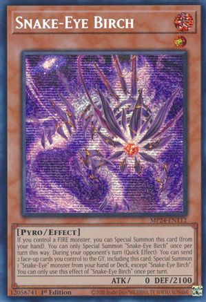 Snake-Eye Birch (MP24-EN112) - Prismatic Secret Rare