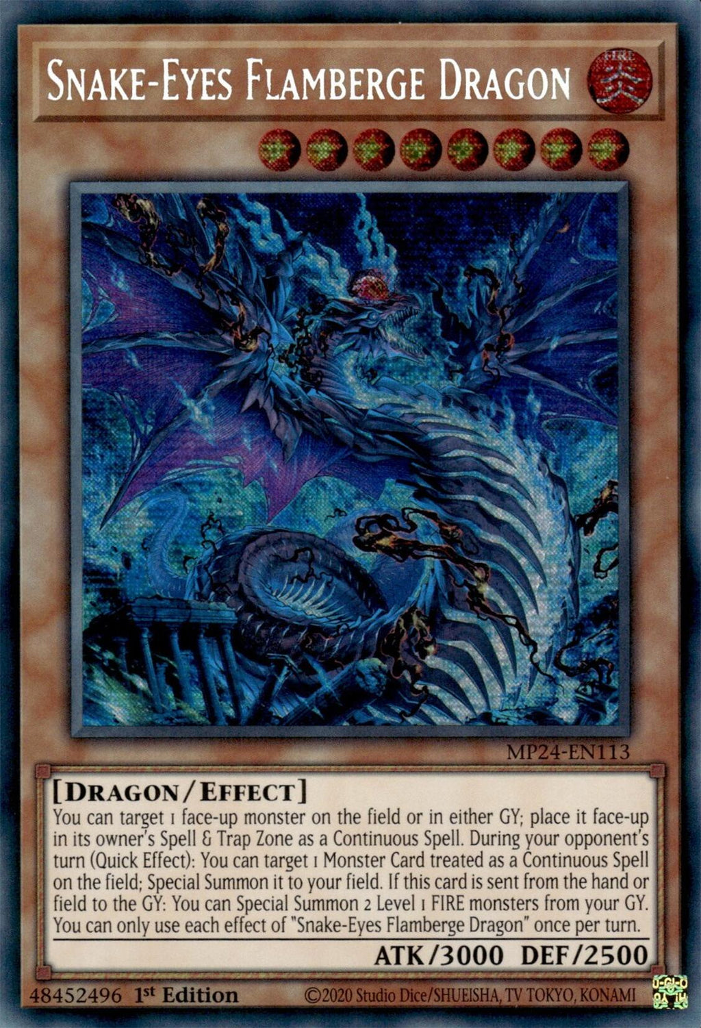 Snake-Eyes Flamberge Dragon (MP24-EN113) - Prismatic Secret Rare