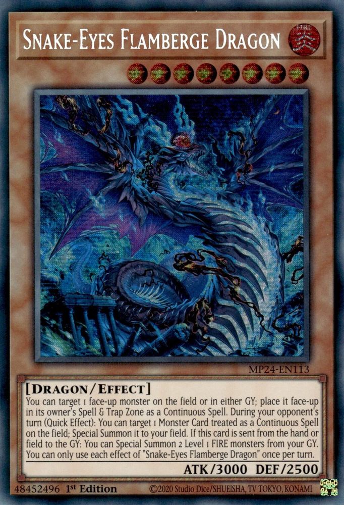 Snake-Eyes Flamberge Dragon (MP24-EN113) - Prismatic Secret Rare