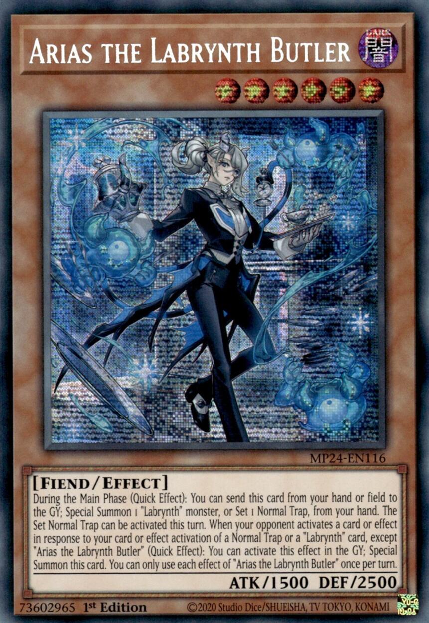 Arias the Labrynth Butler (MP24-EN116) - Prismatic Secret Rare
