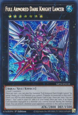 Full Armored Dark Knight Lancer (MP24-EN118) - Prismatic Secret Rare