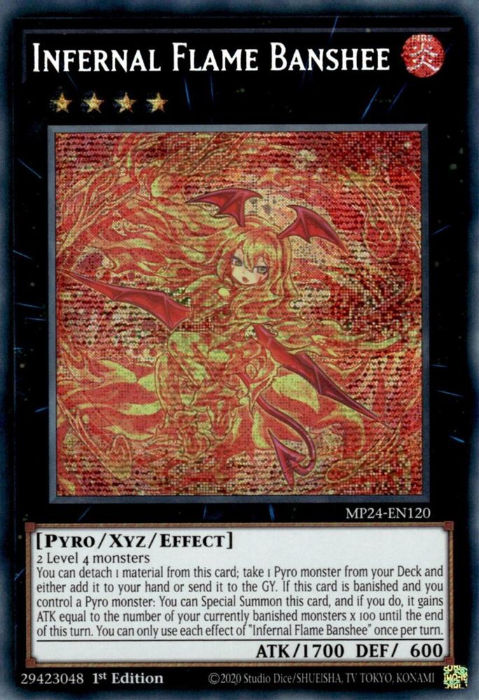 Infernal Flame Banshee (MP24-EN120) - Prismatic Secret Rare