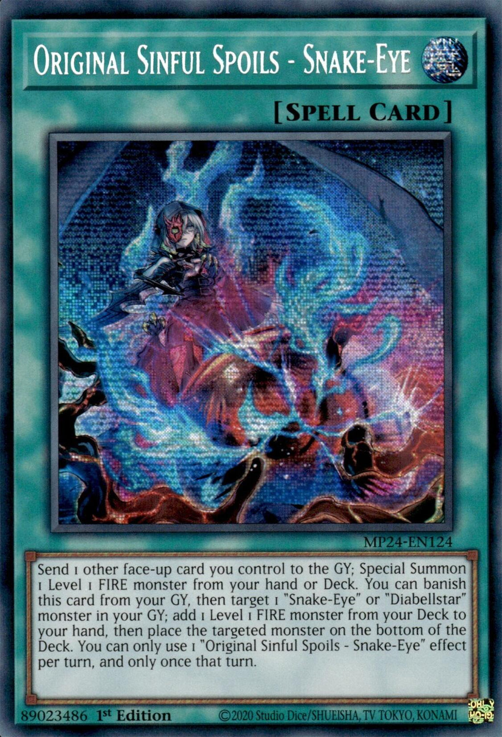 Original Sinful Spoils - Snake-Eye (MP24-EN124) - Prismatic Secret Rare