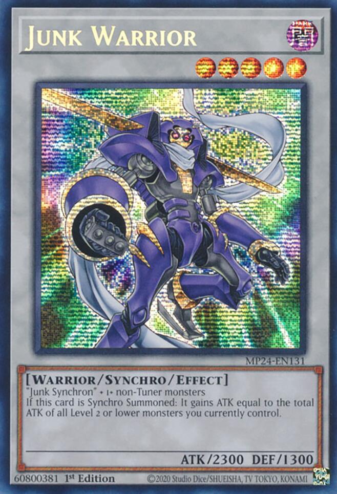 Junk Warrior (MP24-EN131) - Prismatic Secret Rare