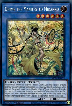 Ohime the Manifested Mikanko (MP24-EN135) - Prismatic Secret Rare