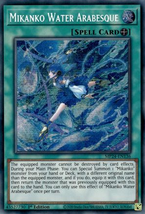 Mikanko Water Arabesque (MP24-EN136) - Prismatic Secret Rare
