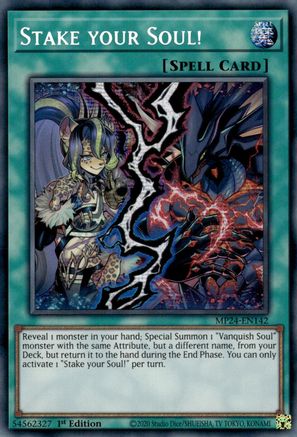 Stake your Soul! (MP24-EN142) - Prismatic Secret Rare