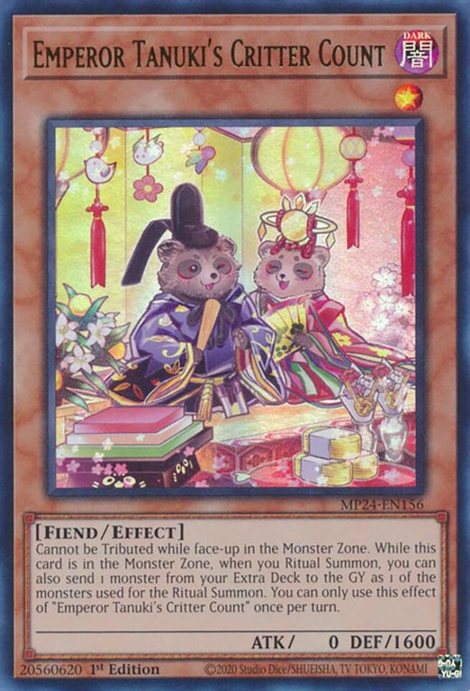 Emperor Tanuki's Critter Count (MP24-EN156) - Ultra Rare