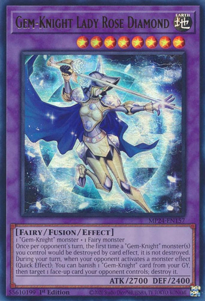 Gem-Knight Lady Rose Diamond (MP24-EN157) - Ultra Rare