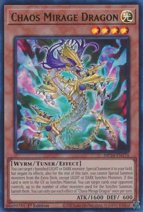 Chaos Mirage Dragon (MP24-EN170) - 25th Anniversary Tin: Dueling Mirrors 1st Edition