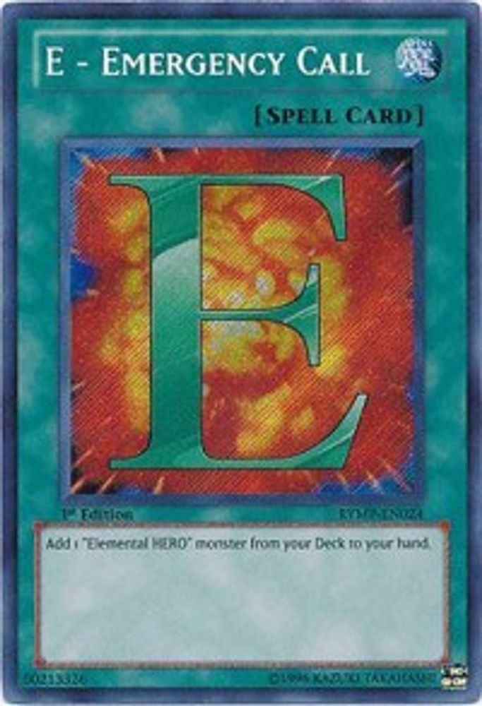 E - Emergency Call (RYMP-EN024) - Secret Rare