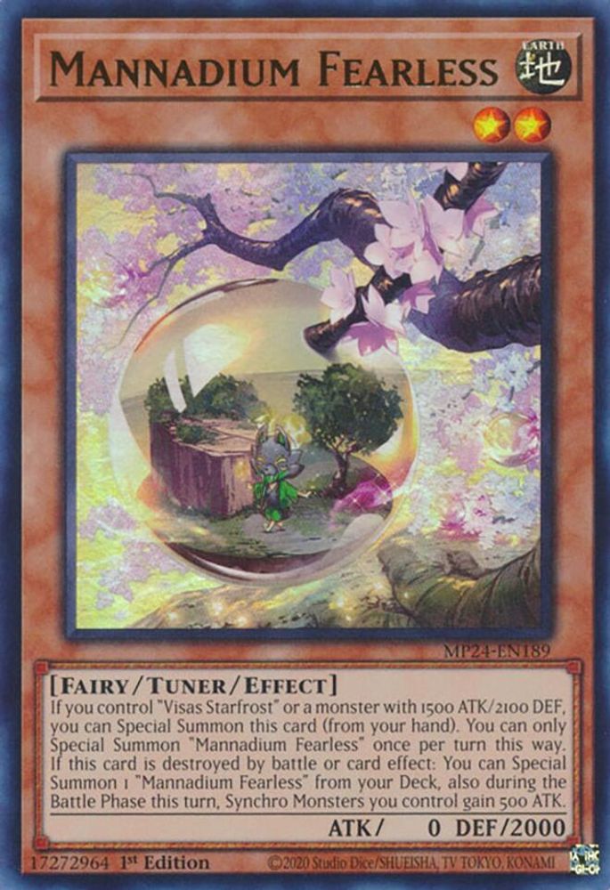 Mannadium Fearless (MP24-EN189) - Ultra Rare