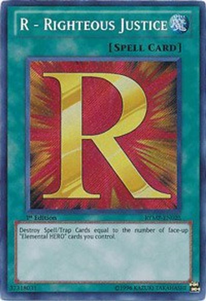 R - Righteous Justice (RYMP-EN025) - Secret Rare