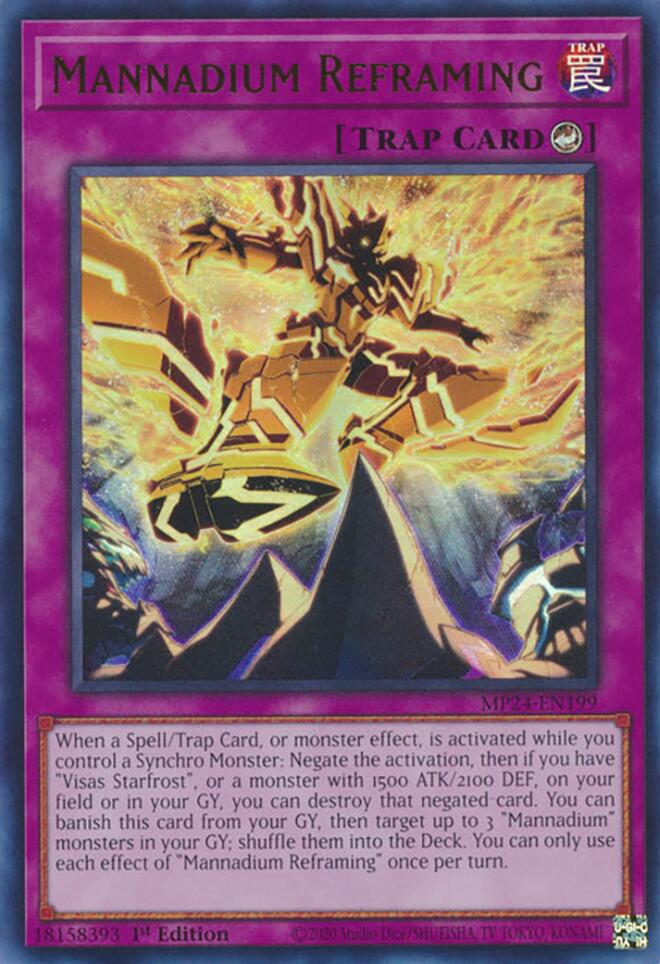 Mannadium Reframing (MP24-EN199) - Ultra Rare