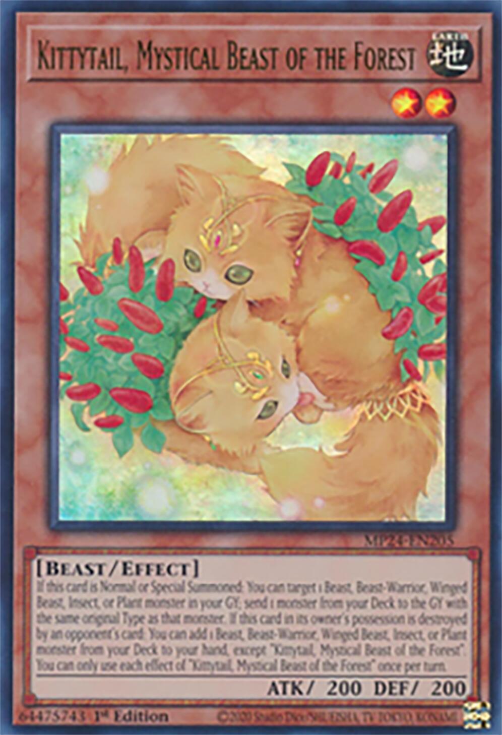 Kittytail, Mystical Beast of the Forest (MP24-EN205) - 25th Anniversary Tin: Dueling Mirrors 1st Edition