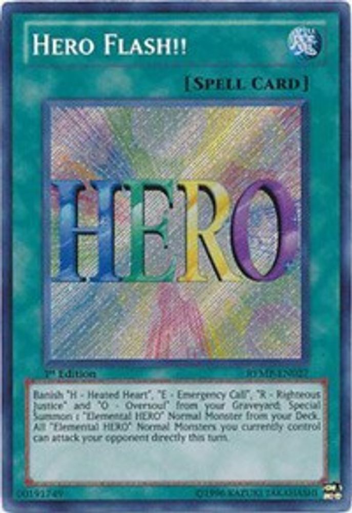 Hero Flash!! (RYMP-EN027) - Secret Rare