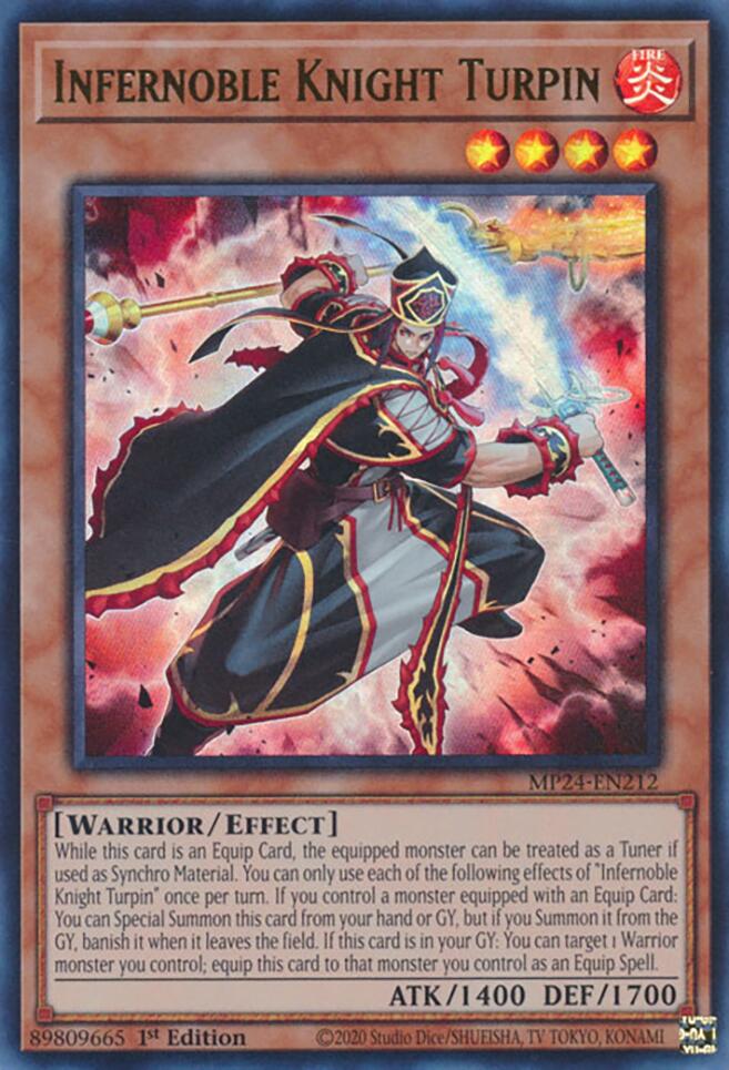 Infernoble Knight Turpin (MP24-EN212) - Ultra Rare