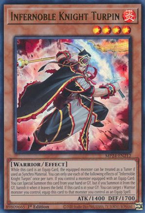 Infernoble Knight Turpin (MP24-EN212) - Ultra Rare