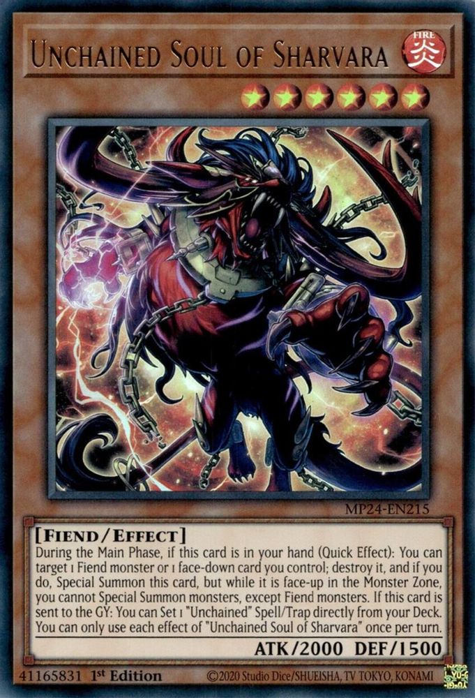 Unchained Soul of Sharvara (MP24-EN215) - Ultra Rare