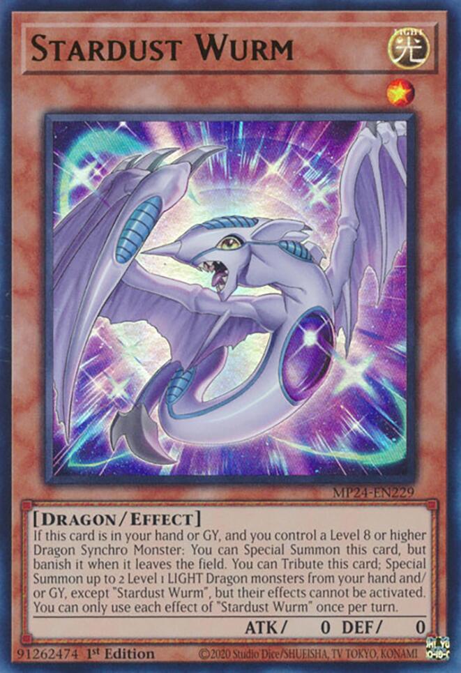 Stardust Wurm (MP24-EN229) - Ultra Rare