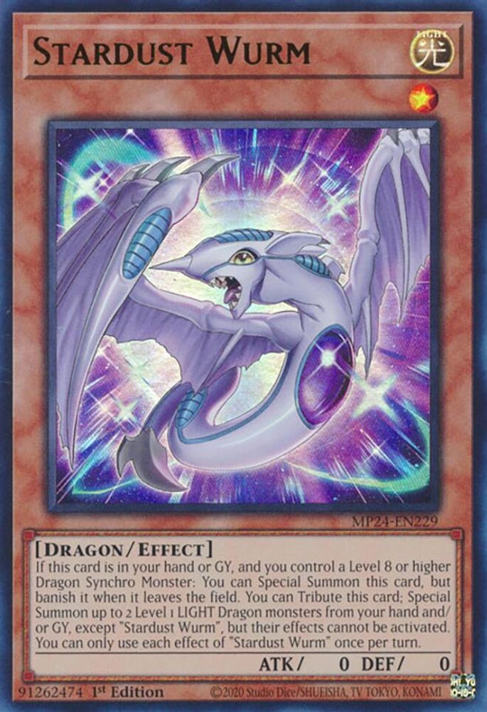 Stardust Wurm (MP24-EN229) - Ultra Rare