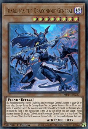 Diabolica the Draconique General (MP24-EN230) - Ultra Rare