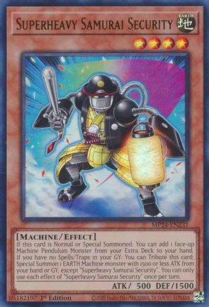 Superheavy Samurai Security (MP24-EN231) - Ultra Rare