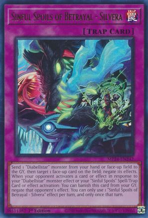 Sinful Spoils of Betrayal - Silvera (MP24-EN242) - 25th Anniversary Tin: Dueling Mirrors 1st Edition