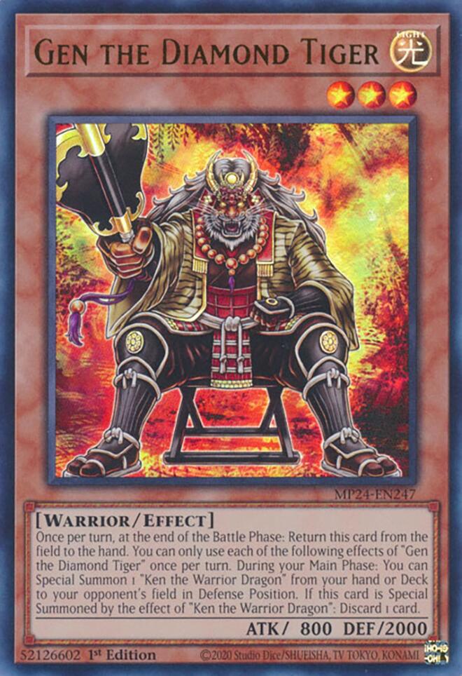 Gen the Diamond Tiger (MP24-EN247) - Ultra Rare