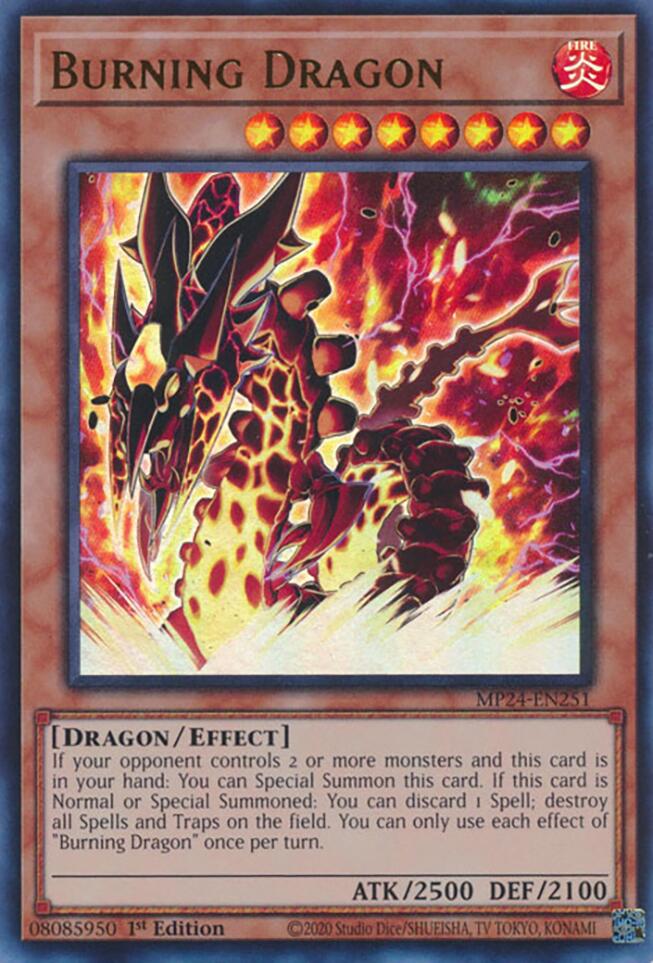 Burning Dragon (MP24-EN251) - 25th Anniversary Tin: Dueling Mirrors 1st Edition