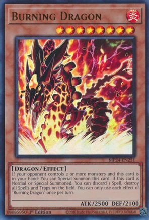 Burning Dragon (MP24-EN251) - 25th Anniversary Tin: Dueling Mirrors 1st Edition