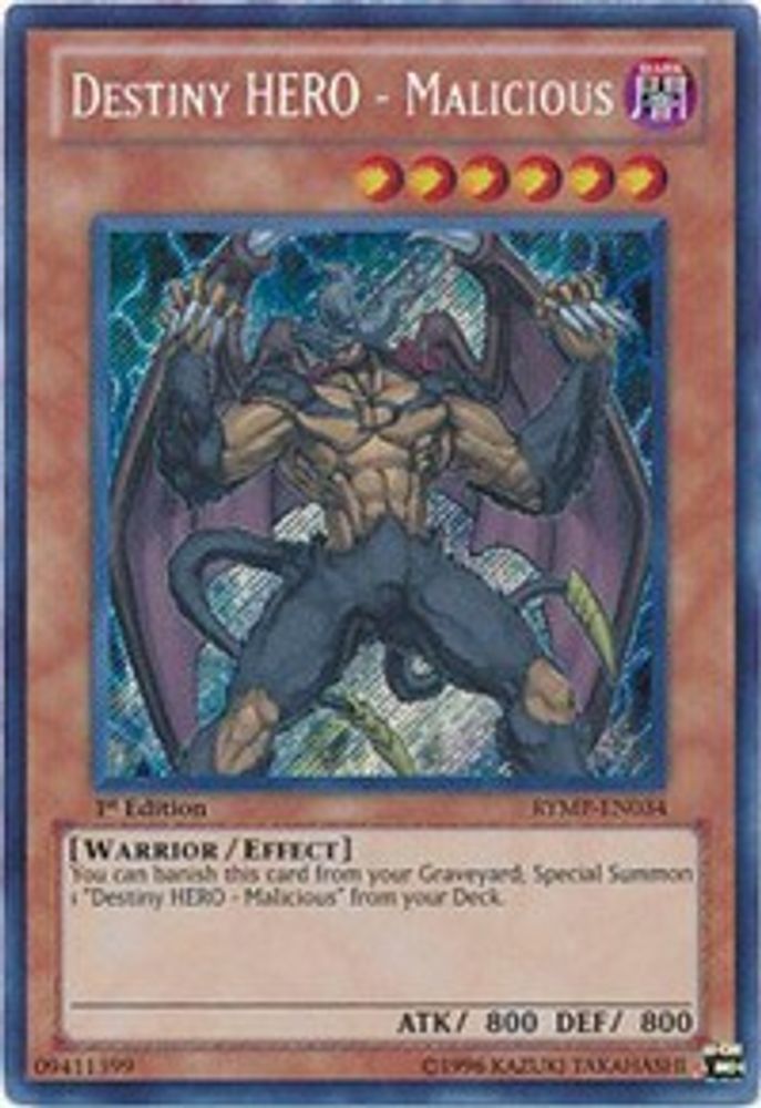 Destiny HERO - Malicious (RYMP-EN034) - Secret Rare