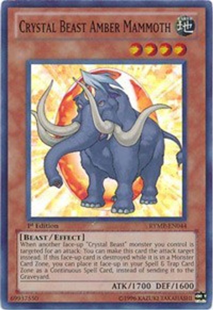 Crystal Beast Amber Mammoth (RYMP-EN044) - Super Rare