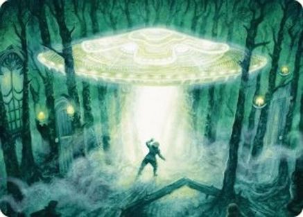 Unidentified Hovership Art Card (ASDSK-002) - Art Series: Duskmourn: House of Horror
