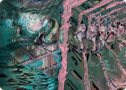 Mirror Room // Fractured Realm Art Card (ASDSK-036) - Art Series: Duskmourn: House of Horror