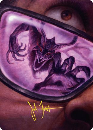 Doomsday Excruciator Art Card (Gold-Stamped Signature) (ASDSK-038) - Art Series: Duskmourn: House of Horror