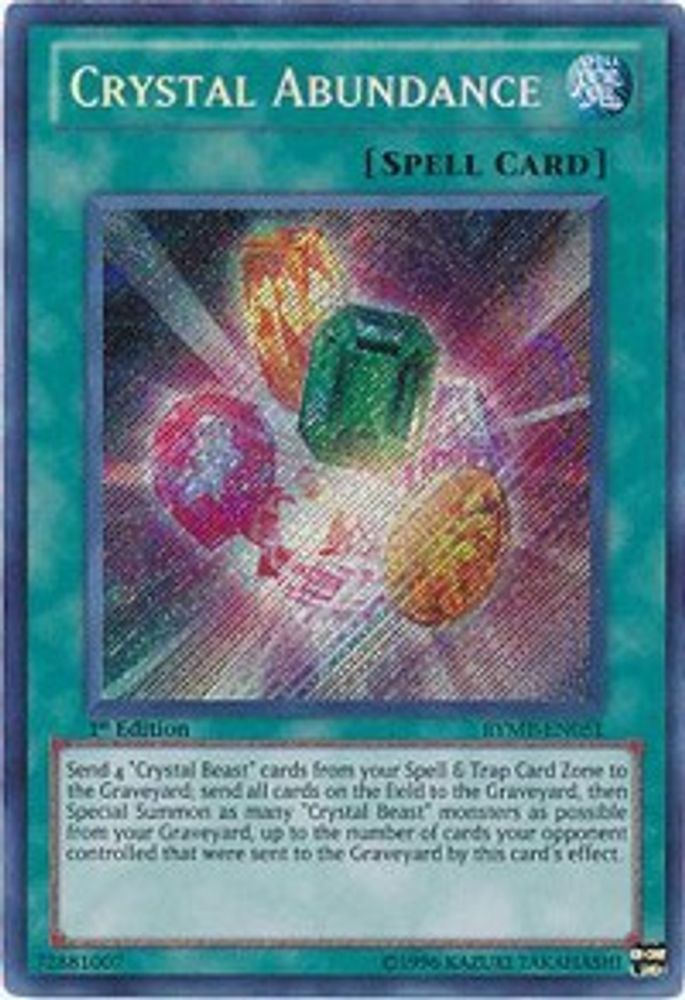 Crystal Abundance (RYMP-EN051) - Secret Rare
