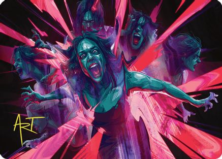 Waltz of Rage Art Card (Gold-Stamped Signature) (ASDSK-035) - Art Series: Duskmourn: House of Horror