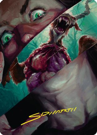 Hauntwoods Shrieker Art Card (Gold-Stamped Signature) (ASDSK-040) - Art Series: Duskmourn: House of Horror