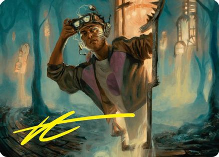 House Cartographer Art Card (Gold-Stamped Signature) (ASDSK-015) - Art Series: Duskmourn: House of Horror