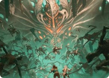 Valgavoth's Onslaught Art Card (ASDSK-016) - Art Series: Duskmourn: House of Horror