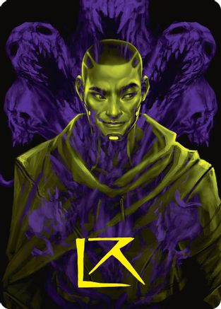 Kaito, Bane of Nightmares Art Card (Gold-Stamped Signature) (ASDSK-042) - Art Series: Duskmourn: House of Horror