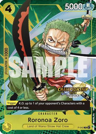 Roronoa Zoro (CS 2024 Event Pack) (P-042) - Promo